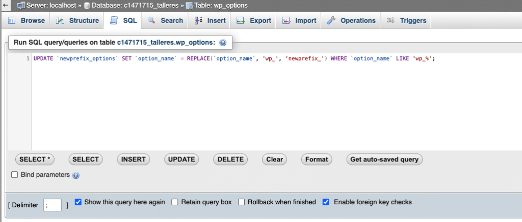 Cambiar el prefijo de tablas en WordPress-7