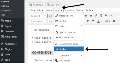 ¿Cómo generar enlaces de anclaje en WordPress? 5 ¿Cómo generar enlaces de anclaje en WordPress?