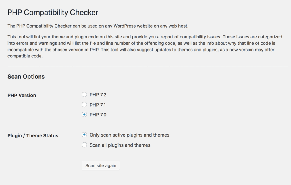 Compatibilidad de un plugin o theme con la versión de PHP-10