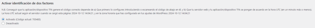 Cómo configurar 2FA en WordPress 3 Configurar 2FA en WordPress-4