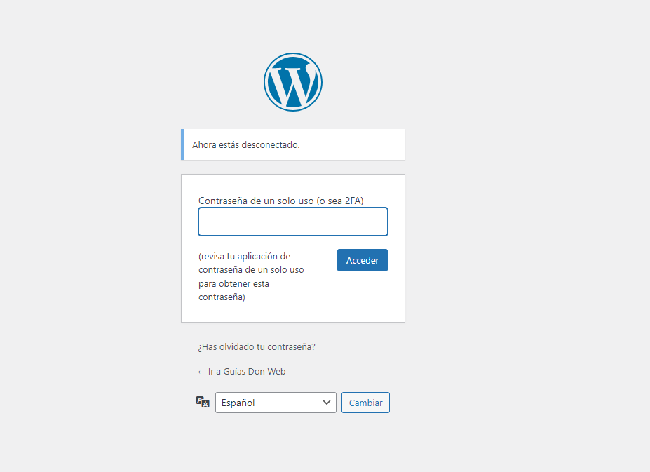 Cómo configurar 2FA en WordPress 4 Configurar 2FA en WordPress-5