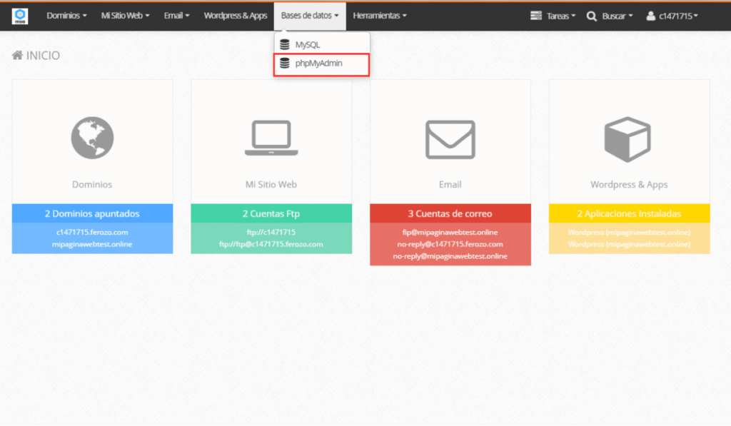 Configurar WordPress con un subdominio-9