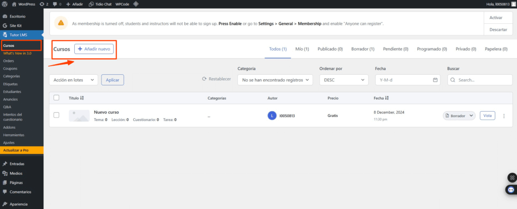 Crear Academia Online con WordPress 5 x