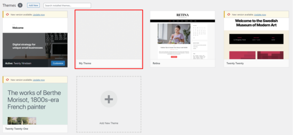 Crear un tema en WordPress-2