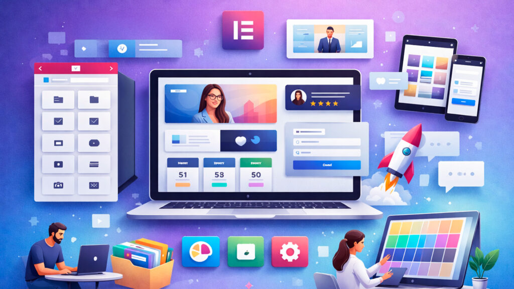 Construí páginas web más rápido con bloques listos para Elementor