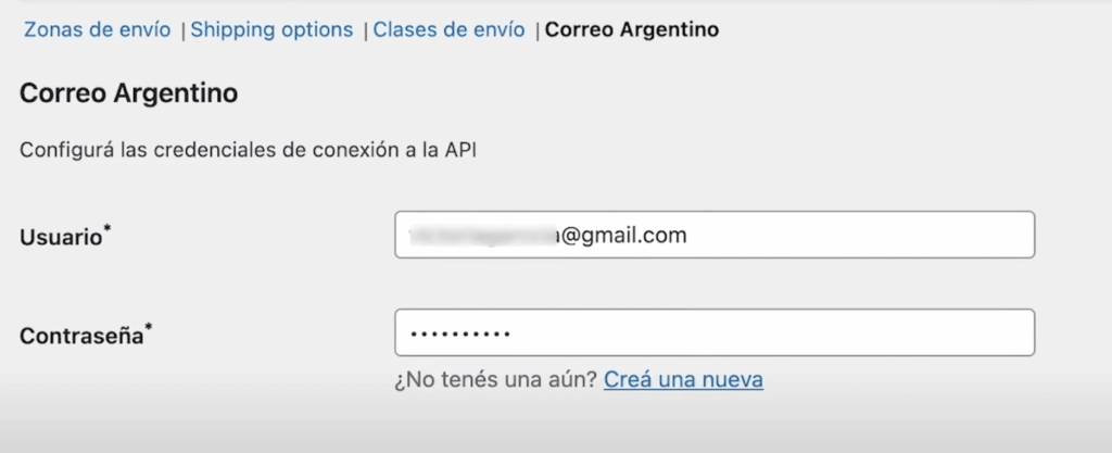 Integrar Correo Argentino en WooCommerce 3 x