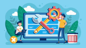 Solucionar el error «No disponible por mantenimiento programado» en WordPress - ilustracion