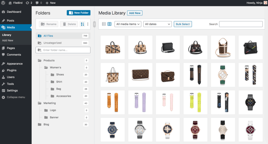 Organizar archivos de WordPress-7