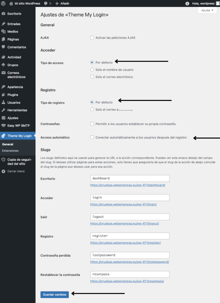 Registro de usuarios en WordPress-4