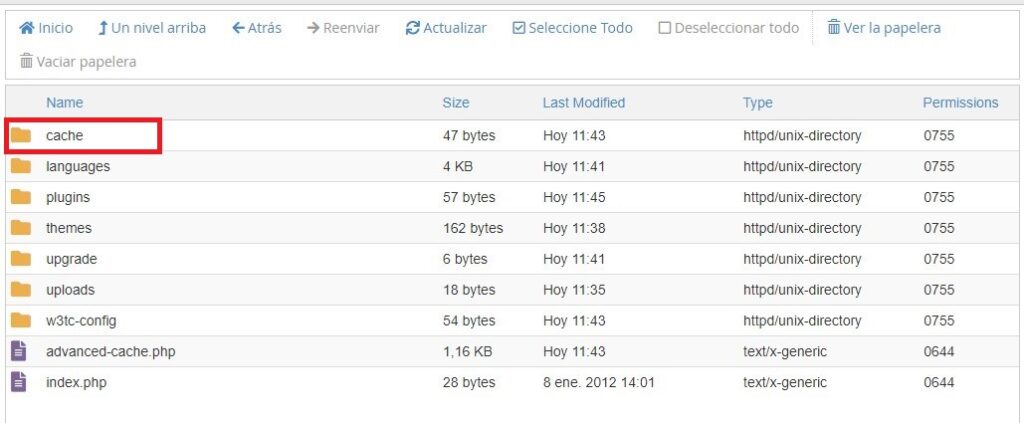 Cómo borrar la caché de WordPress
