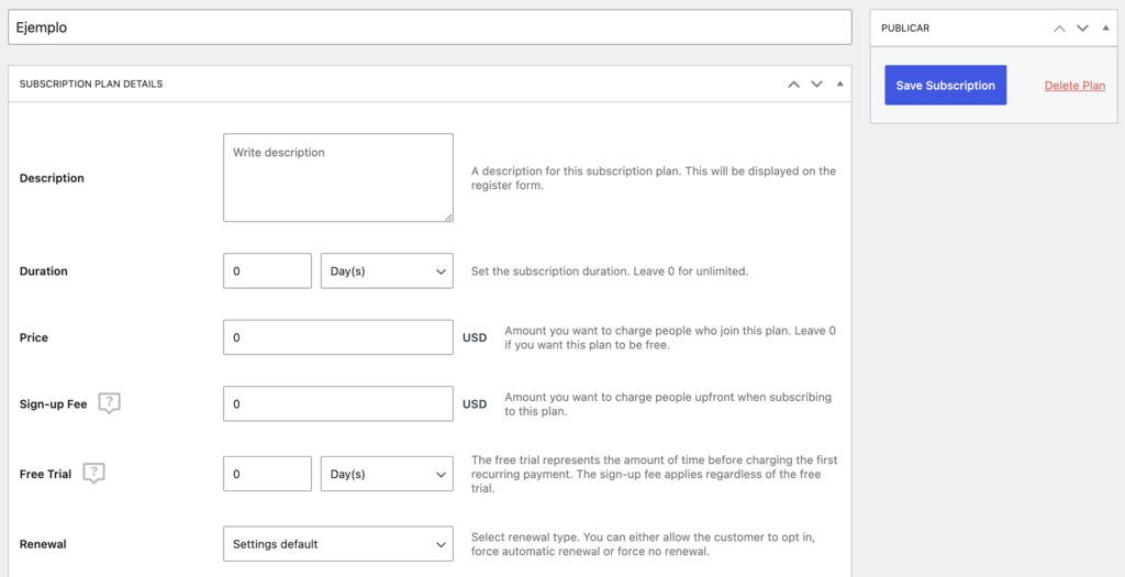 Cómo crear un sitio con membresía en WordPress 9 Sitio con membresia en WordPress-9
