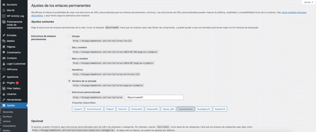 Solucionar los permalinks que no funcionan en WordPress-1