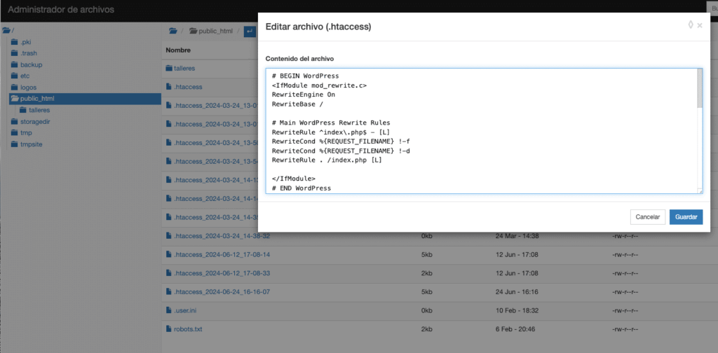 Solucionar los permalinks que no funcionan en WordPress-2