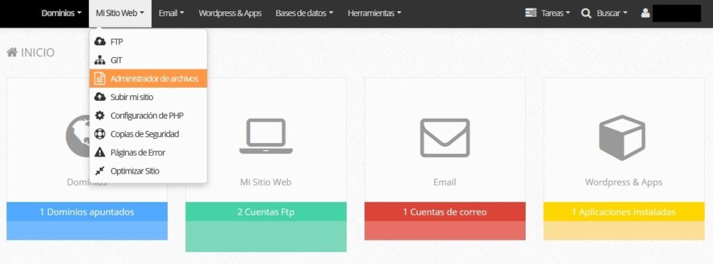 admin de archivos ferozo x