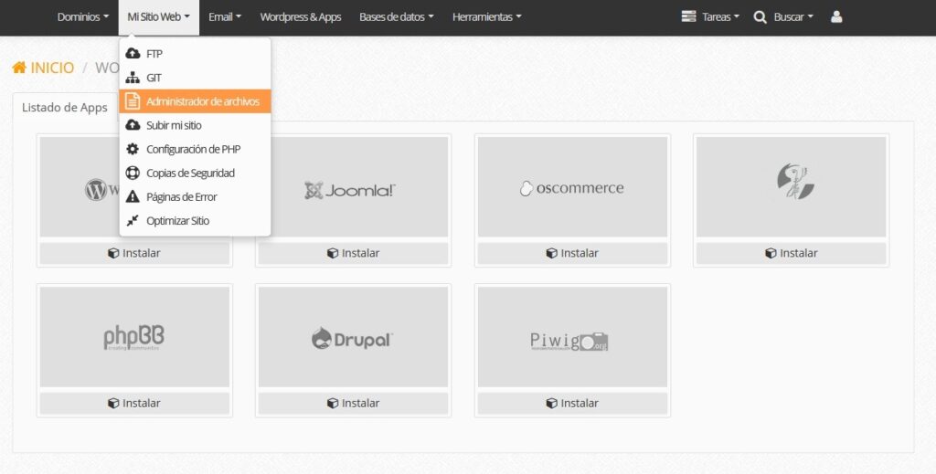 Volver a una versión anterior de WordPress - 2