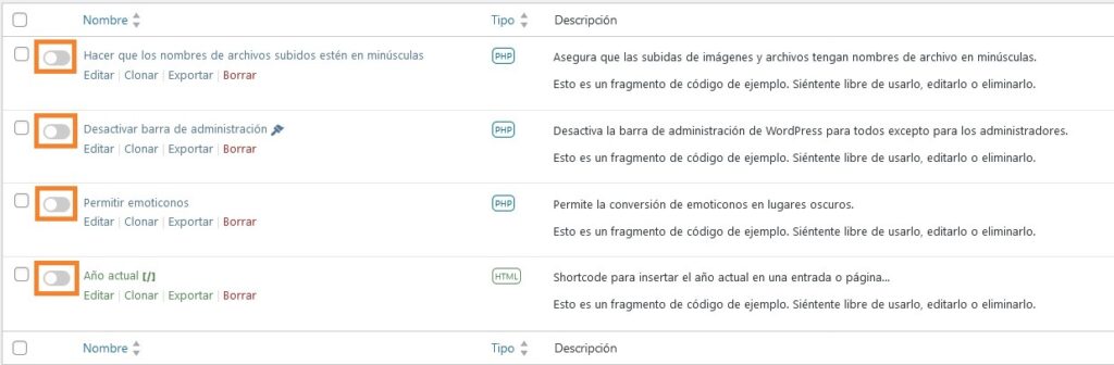 Agregar código personalizado a WordPress - 6