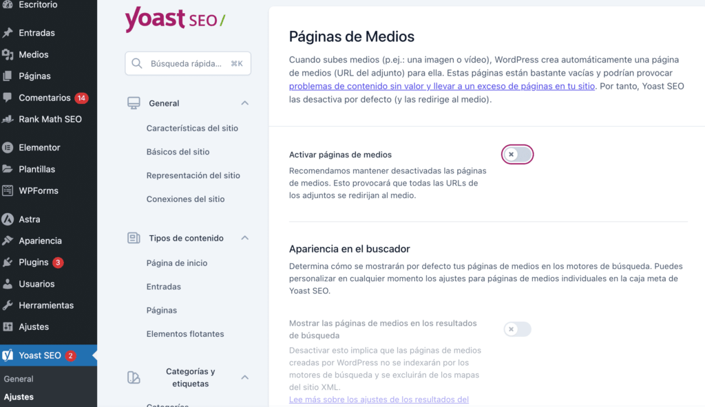 desactivar páginas de adjuntos en WordPress-8
