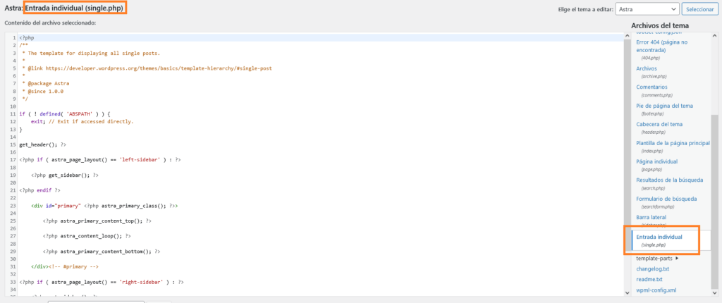 editar single php x