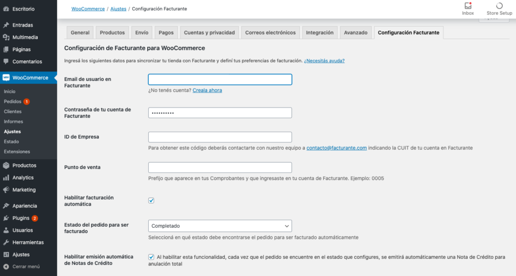 facturas automatizadas en WooCommerce-3