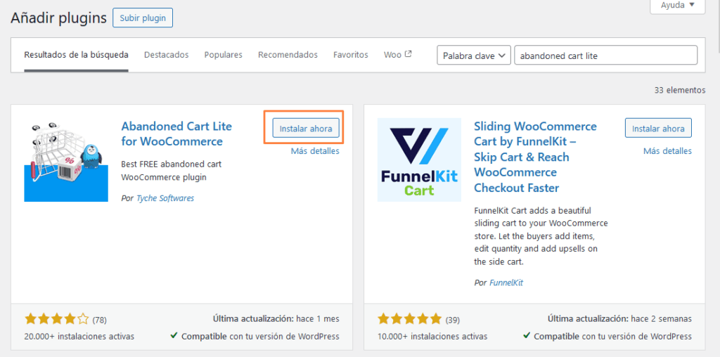 Plugin para carritos abandonados en WooCommerce - 2