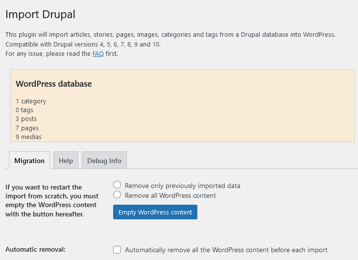 Cómo migrar de Drupal a WordPress en 10 pasos 9 Cómo migrar de Drupal a WordPress en 10 pasos - 9