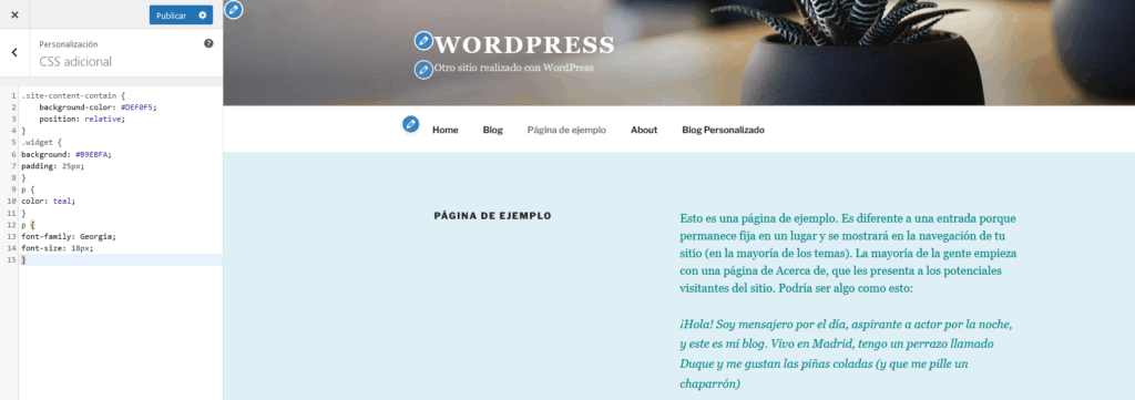 Crear y personalizar un tema hijo en WordPress