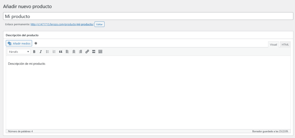 Cómo agregar y administrar productos con WooCommerce - 3