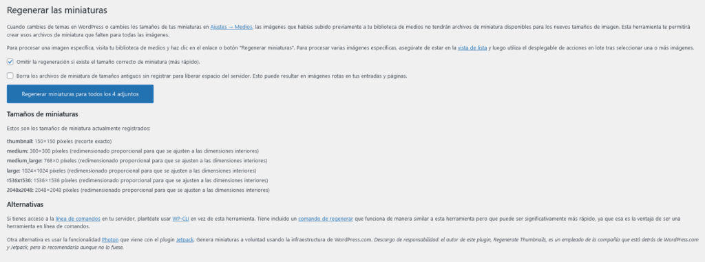 ¿Cómo regenerar las miniaturas en WordPress? 9 ¿Cómo regenerar las miniaturas en WordPress? - 8