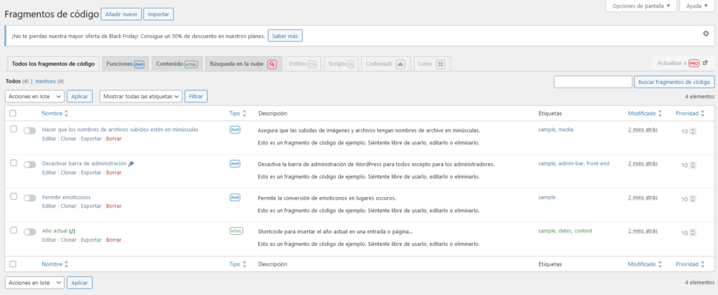 Agregar código personalizado a WordPress - 4