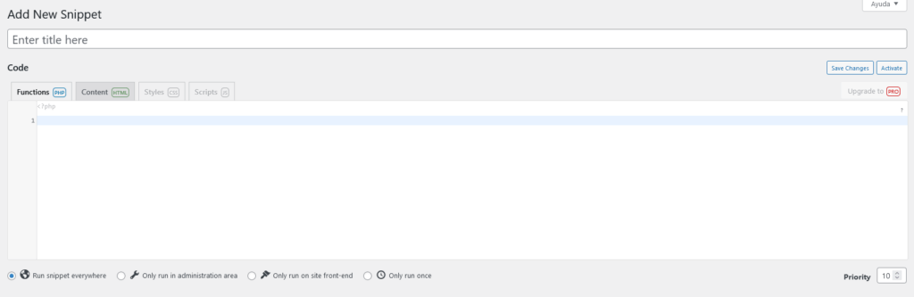 Agregar código personalizado a WordPress - 5