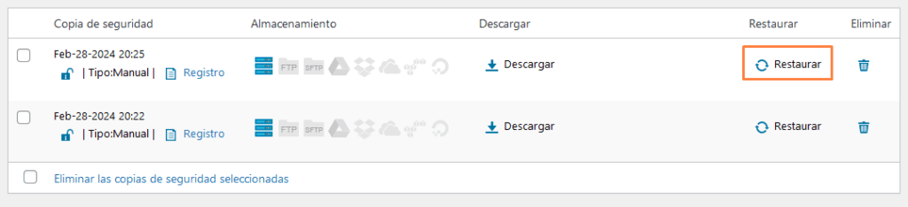Realizar copias de seguridad en WordPress con WPvivid - 5