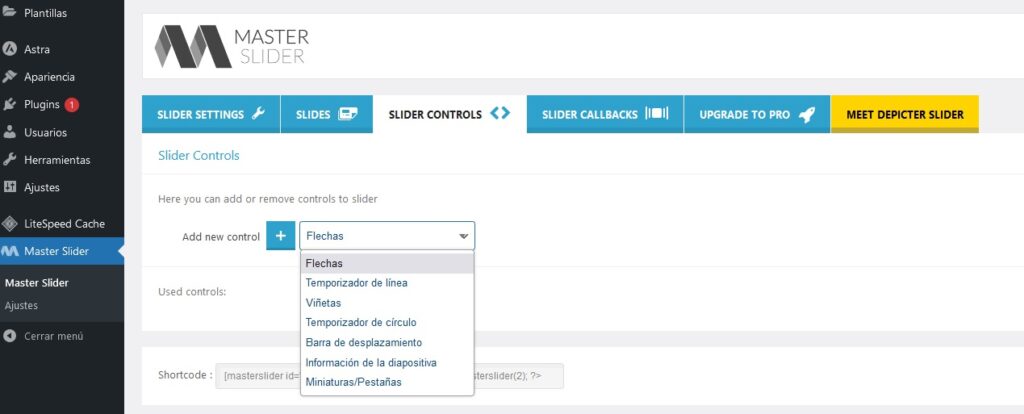master slider controls x