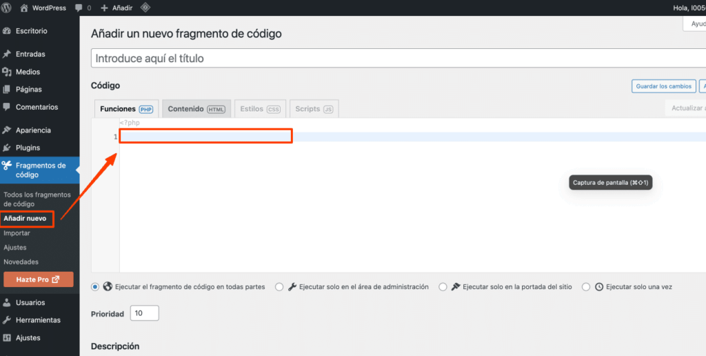 menu personalizado en WordPress-1