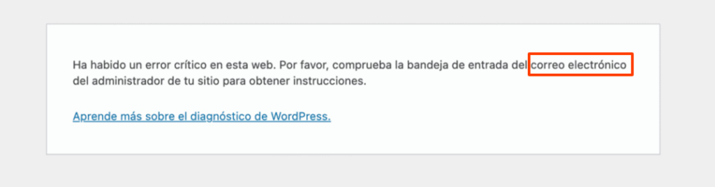 modo recuperacion en WordPress-2