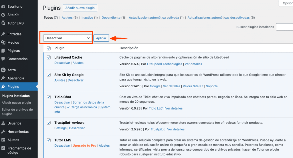 modo recuperacion en WordPress-4