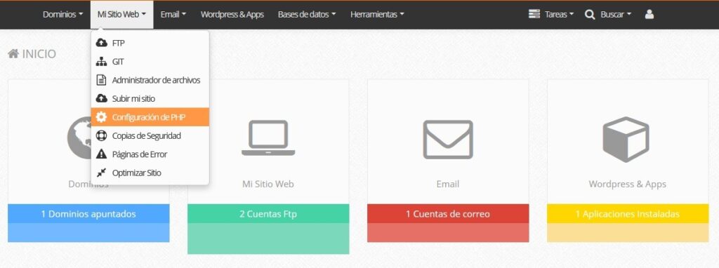 Aumentar el límite de memoria PHP o memoria de WordPress