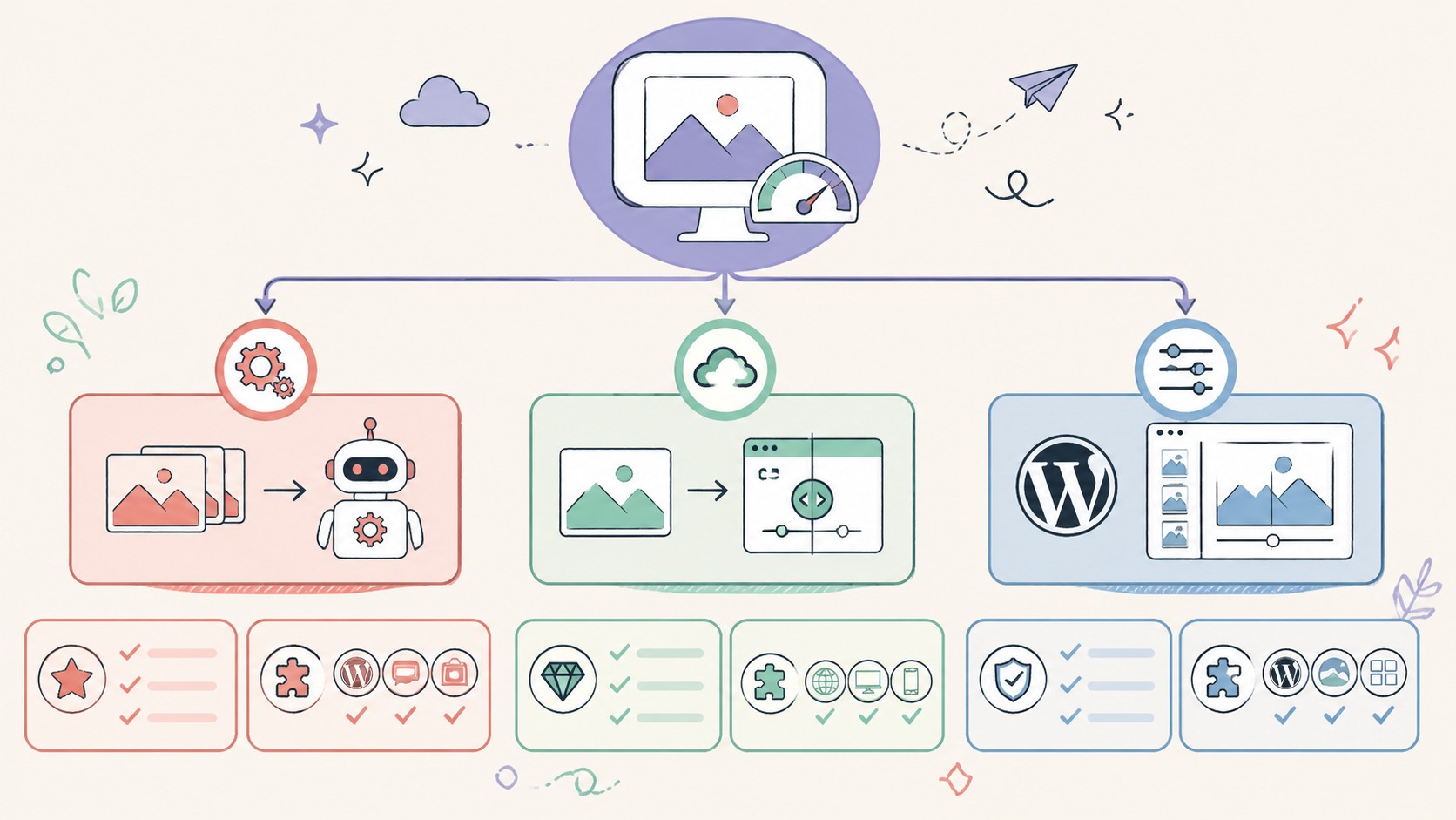 compresor de imágenes wordpress gratuito diagrama explicativo