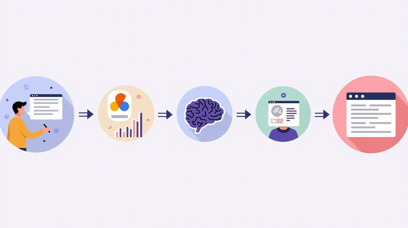 google added google analytics diagrama explicativo