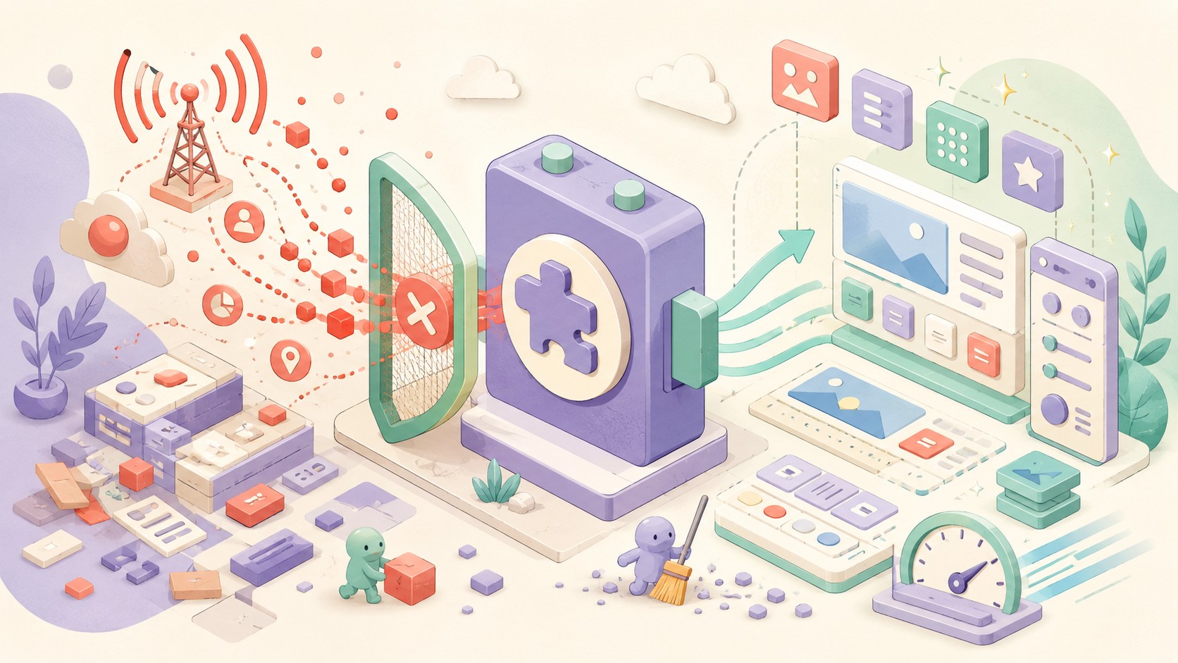 I built a plugin that stops Elementor telemetry and optimizes websites built with Elementor - ilustracion