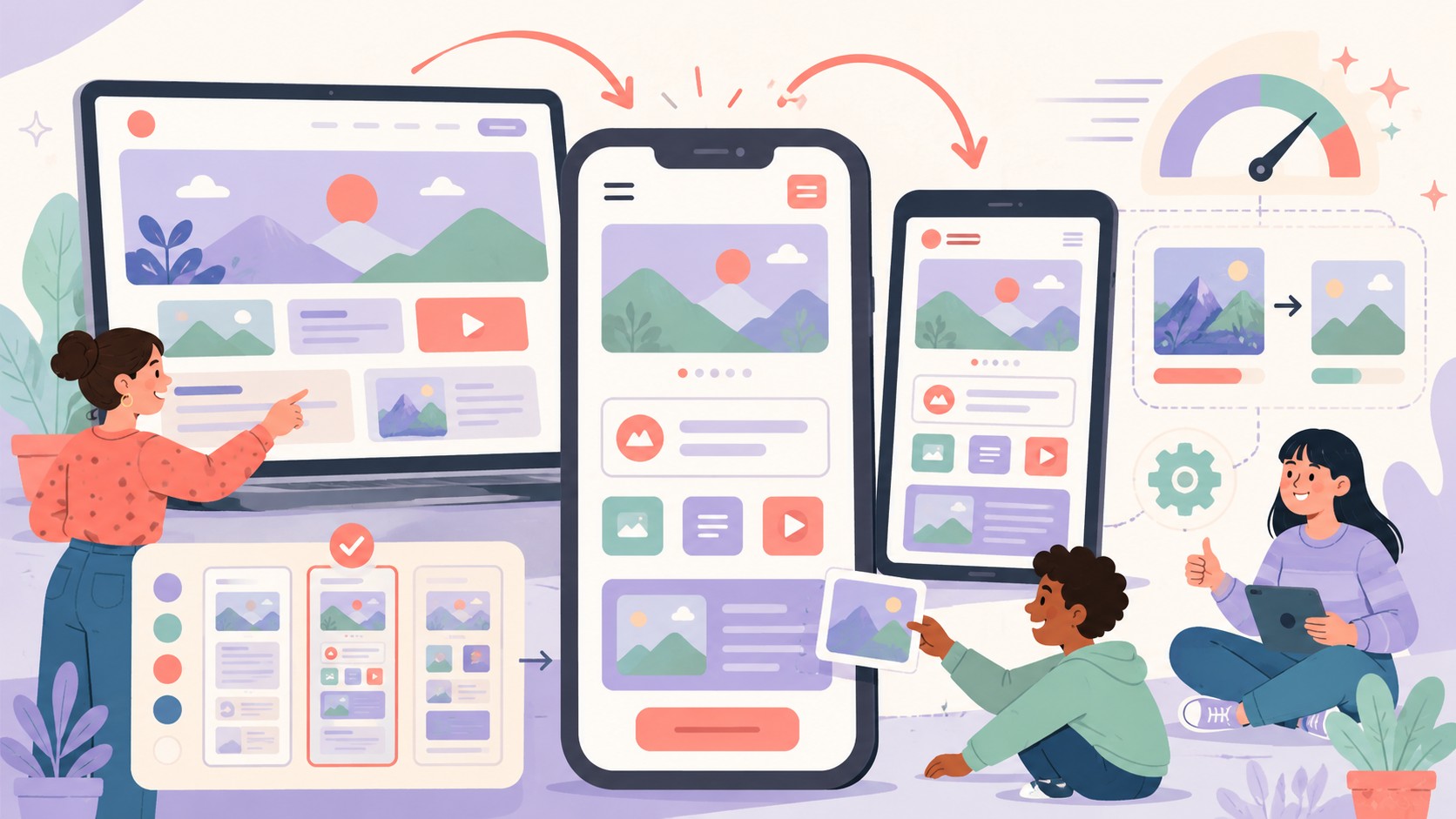 how to make my WordPress website more mobile friendly - ilustracion