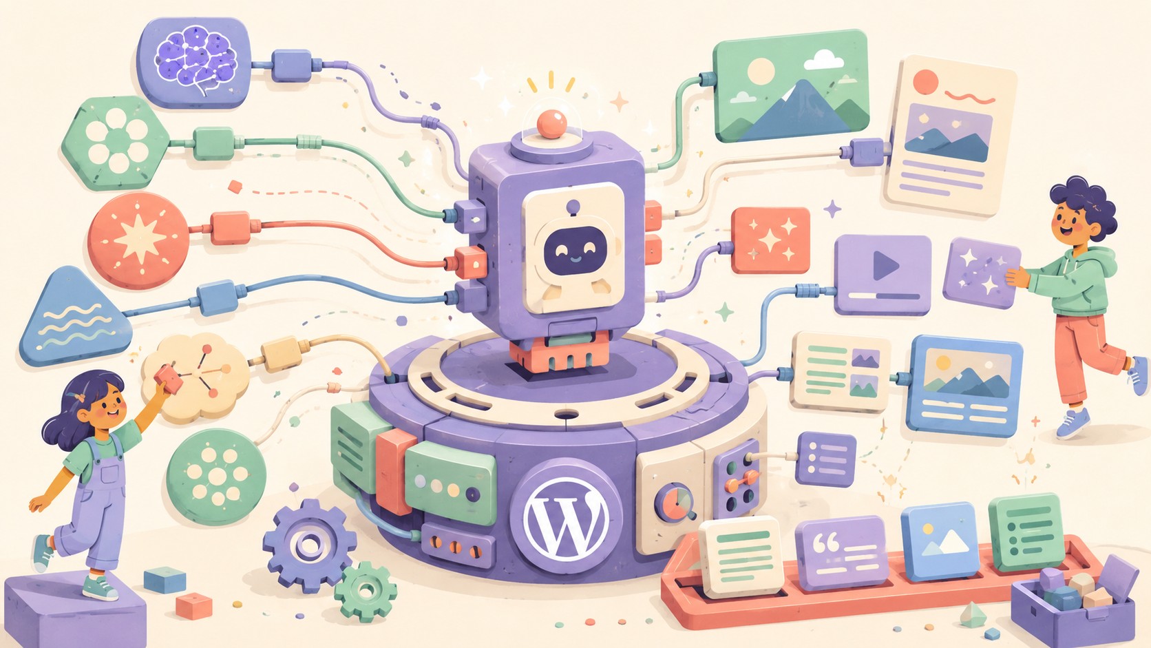 @photomatt: RT by @photomatt: Haydi is a WordPress AI Autopilot plugin built during Automattic’s Radical Speed Month by @BSitnikovski and me. It lets you use any AI provider via WordPress 7.0 - ilustracion