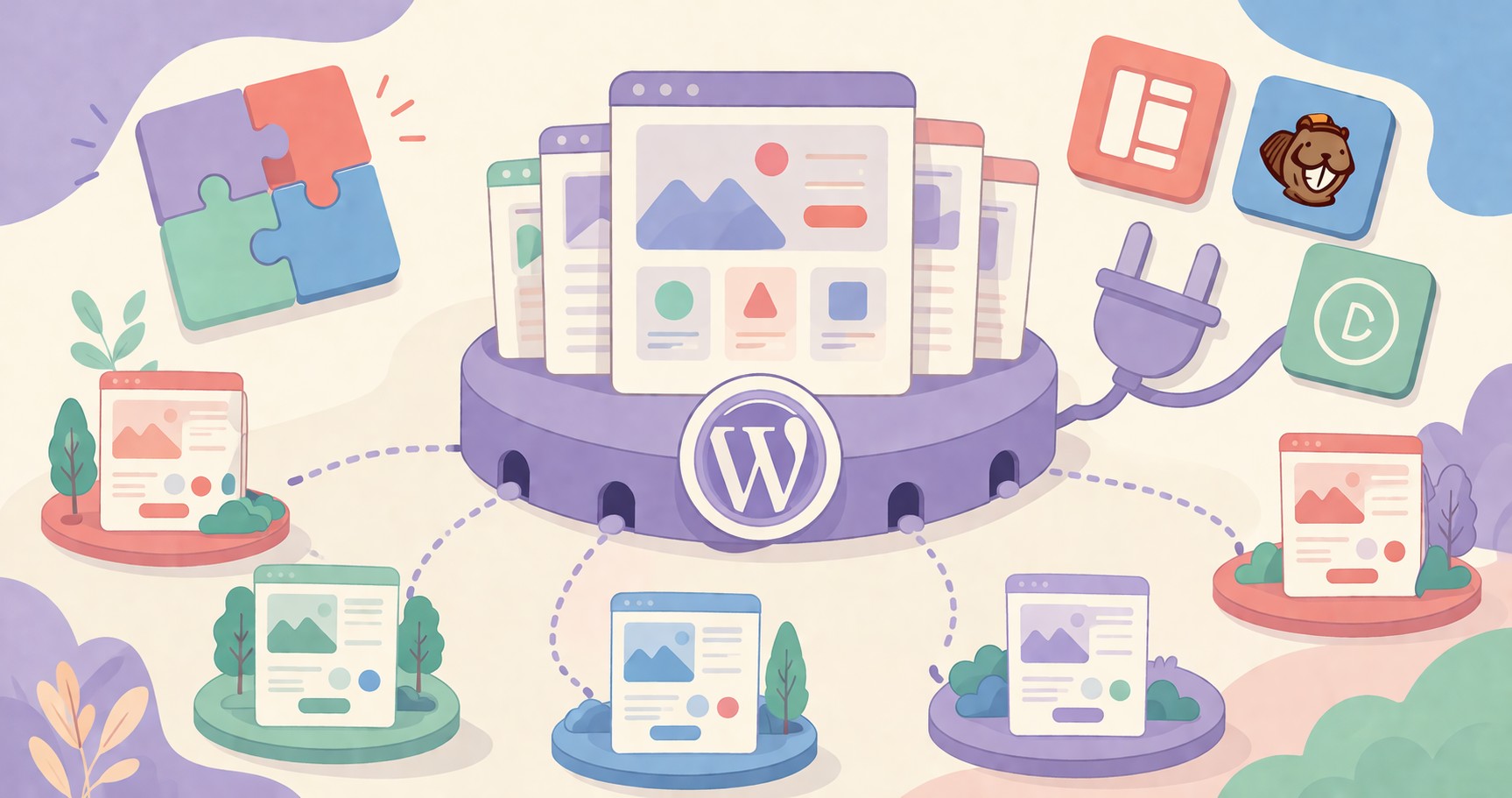 Multisite: Page builder / plugins for landing pages - ilustracion
