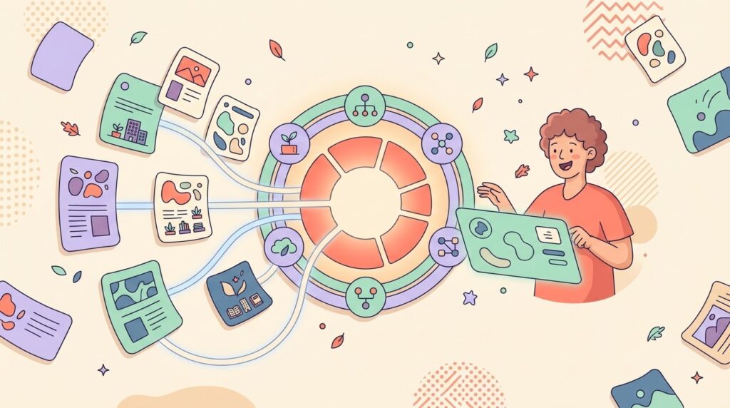 Centralised Pages. - ilustracion