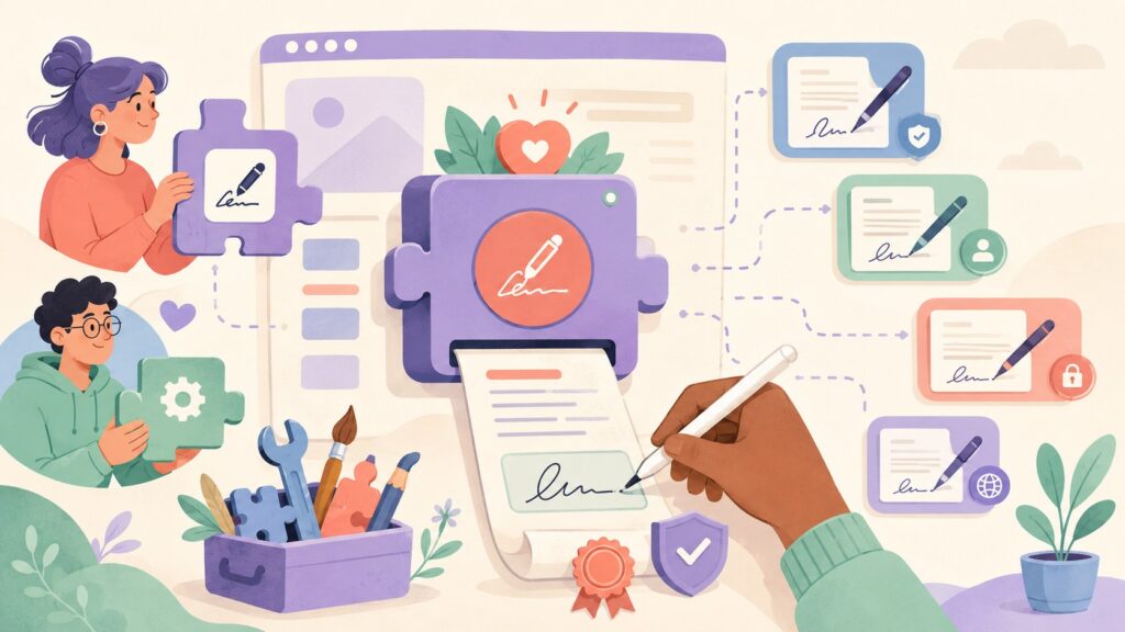 [PROMOTION] I built WPsigner: A new e-signature plugin for WordPress. I would love your feedback - ilustracion