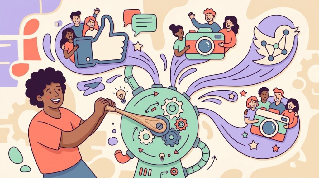 I'm looking for a WordPress plugin that automatically posts to social media. - ilustracion