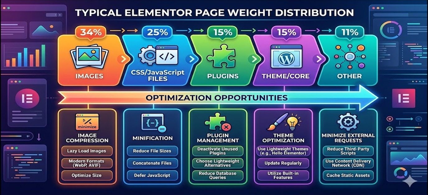 Por qué Elementor es lento (y cómo arreglarlo) 1 por qué elementor es lento diagrama explicativo