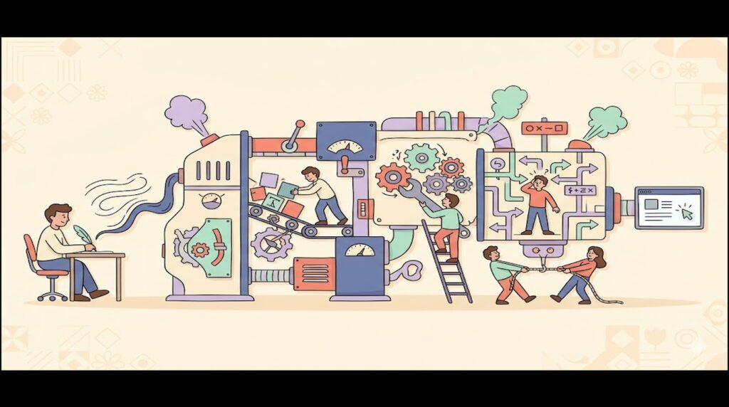 WordPress publishing is way more annoying than writing the post - ilustracion