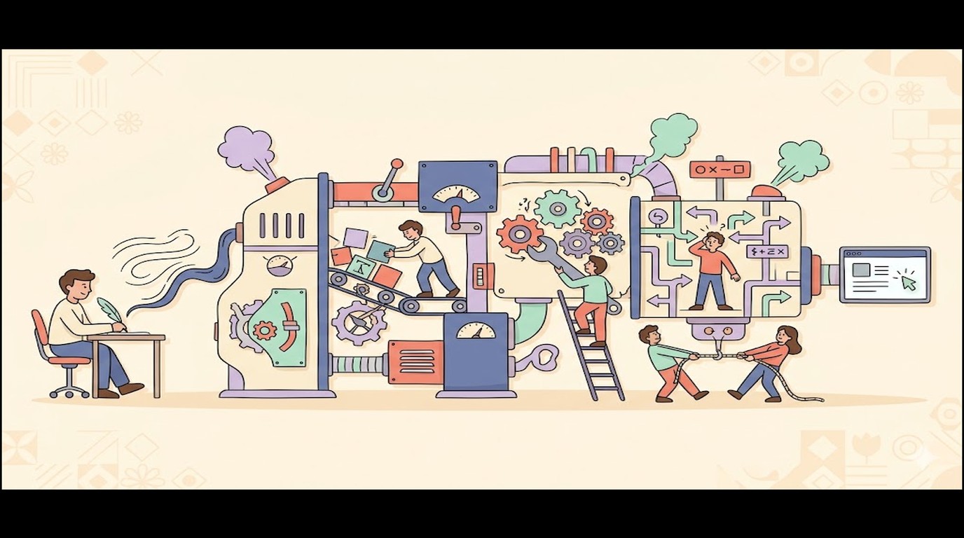 WordPress publishing is way more annoying than writing the post - ilustracion