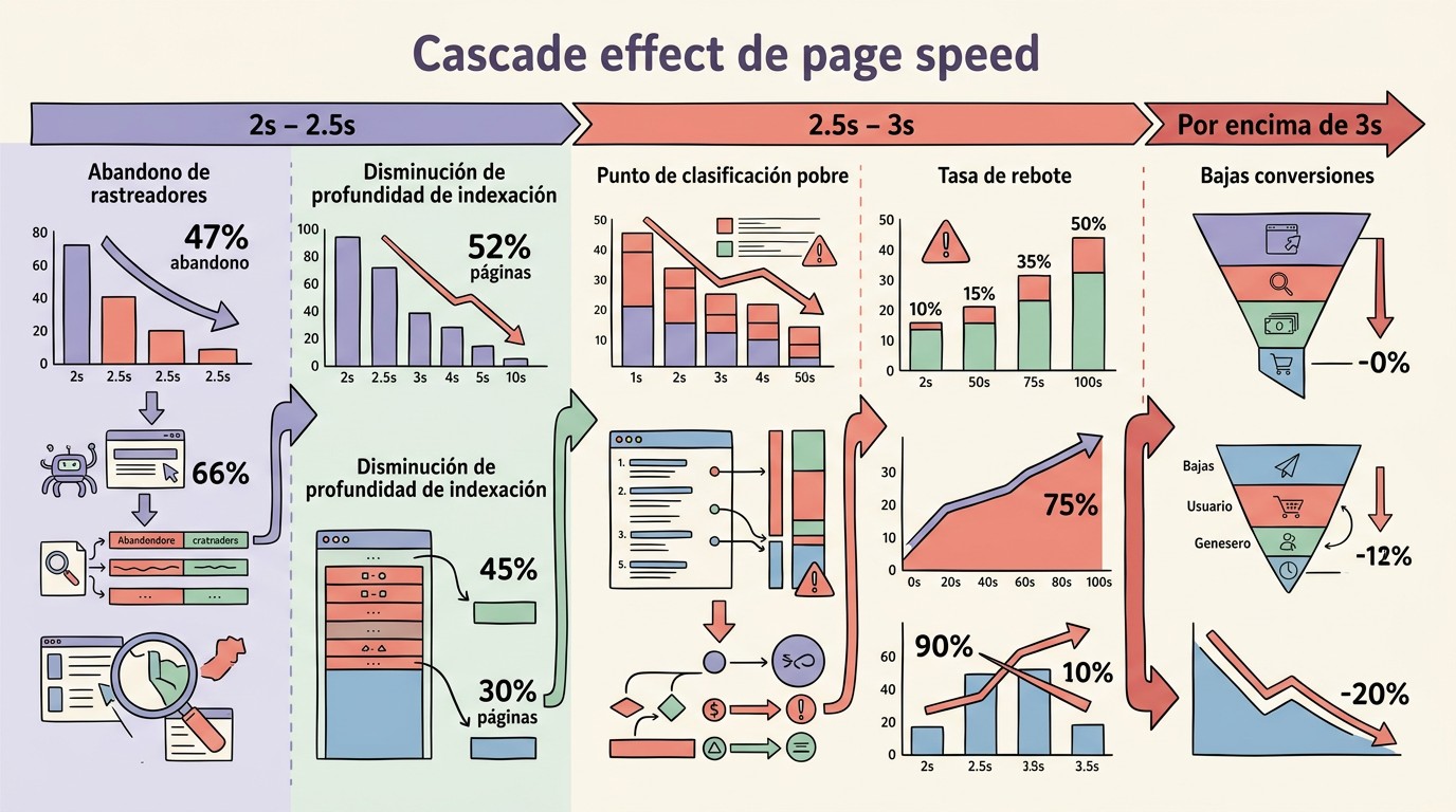 velocidad página impacto seo diagrama explicativo