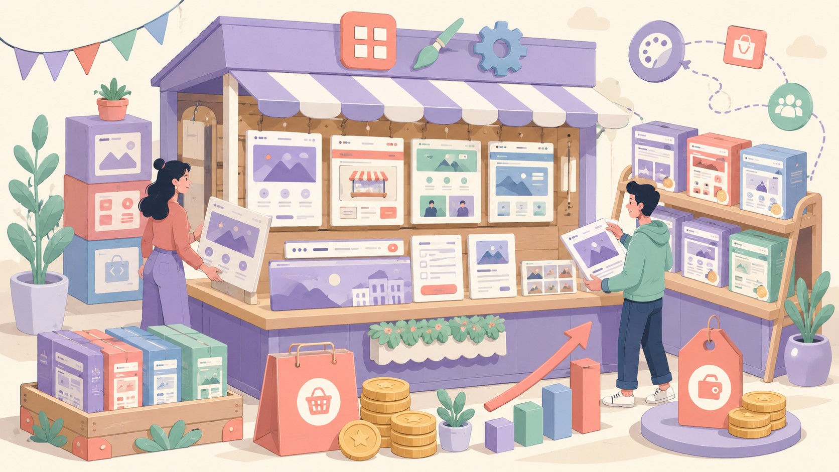 Elementor theme sell - ilustracion